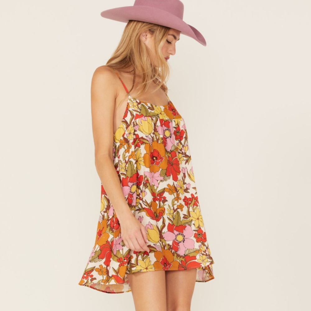 Show Me Your Mumu Women's Oasis Floral Print Mini Dress